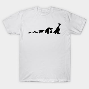 Ice Age Sid the Sloth Evolution Black T-Shirt